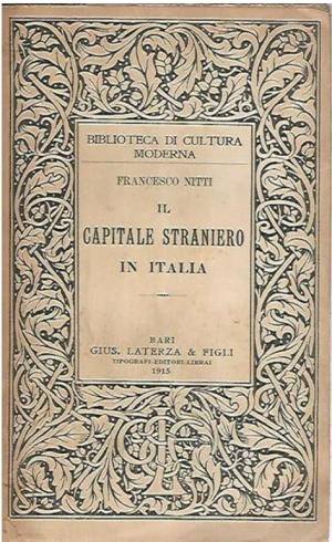 IL CAPITALE STRANIERO IN ITALIA